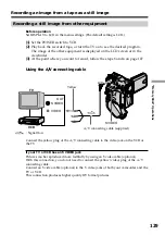 Preview for 129 page of Sony DCR PC101 - Handycam Camcorder - 1.0 Megapixel Operating Instructions Manual