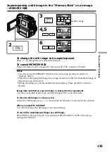 Preview for 133 page of Sony DCR PC101 - Handycam Camcorder - 1.0 Megapixel Operating Instructions Manual