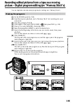 Preview for 143 page of Sony DCR PC101 - Handycam Camcorder - 1.0 Megapixel Operating Instructions Manual