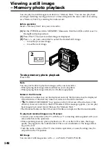 Preview for 148 page of Sony DCR PC101 - Handycam Camcorder - 1.0 Megapixel Operating Instructions Manual