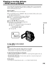 Preview for 151 page of Sony DCR PC101 - Handycam Camcorder - 1.0 Megapixel Operating Instructions Manual