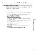 Preview for 171 page of Sony DCR PC101 - Handycam Camcorder - 1.0 Megapixel Operating Instructions Manual