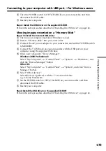 Preview for 173 page of Sony DCR PC101 - Handycam Camcorder - 1.0 Megapixel Operating Instructions Manual