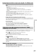 Preview for 177 page of Sony DCR PC101 - Handycam Camcorder - 1.0 Megapixel Operating Instructions Manual