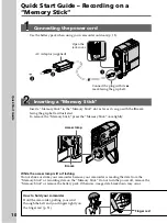 Preview for 10 page of Sony DCR PC105 - Handycam Camcorder - 1.0 MP Operating Instructions Manual