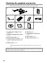 Preview for 14 page of Sony DCR PC105 - Handycam Camcorder - 1.0 MP Operating Instructions Manual