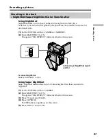 Preview for 37 page of Sony DCR PC105 - Handycam Camcorder - 1.0 MP Operating Instructions Manual