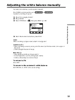 Preview for 53 page of Sony DCR PC105 - Handycam Camcorder - 1.0 MP Operating Instructions Manual