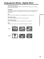 Preview for 61 page of Sony DCR PC105 - Handycam Camcorder - 1.0 MP Operating Instructions Manual