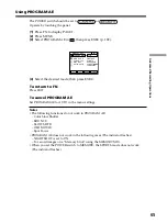 Preview for 65 page of Sony DCR PC105 - Handycam Camcorder - 1.0 MP Operating Instructions Manual