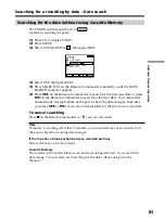 Preview for 83 page of Sony DCR PC105 - Handycam Camcorder - 1.0 MP Operating Instructions Manual