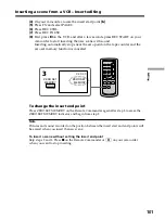 Preview for 101 page of Sony DCR PC105 - Handycam Camcorder - 1.0 MP Operating Instructions Manual