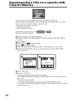 Preview for 106 page of Sony DCR PC105 - Handycam Camcorder - 1.0 MP Operating Instructions Manual