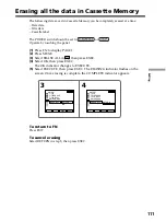 Preview for 111 page of Sony DCR PC105 - Handycam Camcorder - 1.0 MP Operating Instructions Manual