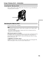 Preview for 115 page of Sony DCR PC105 - Handycam Camcorder - 1.0 MP Operating Instructions Manual