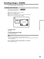 Preview for 155 page of Sony DCR PC105 - Handycam Camcorder - 1.0 MP Operating Instructions Manual