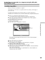 Preview for 167 page of Sony DCR PC105 - Handycam Camcorder - 1.0 MP Operating Instructions Manual