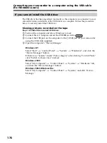 Preview for 170 page of Sony DCR PC105 - Handycam Camcorder - 1.0 MP Operating Instructions Manual