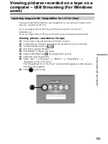 Preview for 173 page of Sony DCR PC105 - Handycam Camcorder - 1.0 MP Operating Instructions Manual