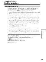 Preview for 213 page of Sony DCR PC105 - Handycam Camcorder - 1.0 MP Operating Instructions Manual