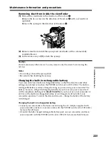 Preview for 223 page of Sony DCR PC105 - Handycam Camcorder - 1.0 MP Operating Instructions Manual