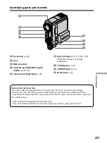 Preview for 231 page of Sony DCR PC105 - Handycam Camcorder - 1.0 MP Operating Instructions Manual