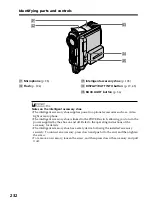 Preview for 232 page of Sony DCR PC105 - Handycam Camcorder - 1.0 MP Operating Instructions Manual