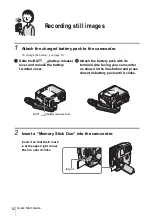 Предварительный просмотр 12 страницы Sony DCR-PC109 - Digital Handycam Camcorder Operation Manual