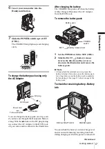 Предварительный просмотр 17 страницы Sony DCR-PC109 - Digital Handycam Camcorder Operation Manual