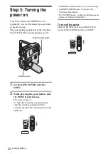 Предварительный просмотр 20 страницы Sony DCR-PC109 - Digital Handycam Camcorder Operation Manual