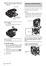 Предварительный просмотр 24 страницы Sony DCR-PC109 - Digital Handycam Camcorder Operation Manual