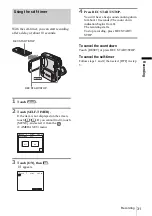 Предварительный просмотр 31 страницы Sony DCR-PC109 - Digital Handycam Camcorder Operation Manual