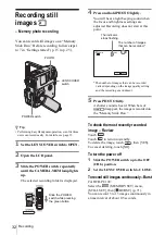 Предварительный просмотр 32 страницы Sony DCR-PC109 - Digital Handycam Camcorder Operation Manual