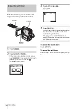 Предварительный просмотр 34 страницы Sony DCR-PC109 - Digital Handycam Camcorder Operation Manual