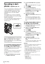 Предварительный просмотр 40 страницы Sony DCR-PC109 - Digital Handycam Camcorder Operation Manual