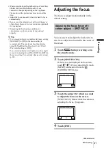 Предварительный просмотр 41 страницы Sony DCR-PC109 - Digital Handycam Camcorder Operation Manual