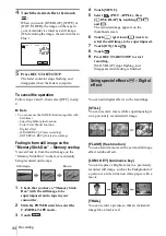 Предварительный просмотр 44 страницы Sony DCR-PC109 - Digital Handycam Camcorder Operation Manual