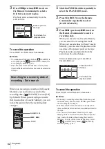 Предварительный просмотр 62 страницы Sony DCR-PC109 - Digital Handycam Camcorder Operation Manual