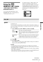 Предварительный просмотр 71 страницы Sony DCR-PC109 - Digital Handycam Camcorder Operation Manual