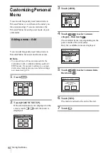 Предварительный просмотр 90 страницы Sony DCR-PC109 - Digital Handycam Camcorder Operation Manual