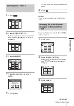 Предварительный просмотр 91 страницы Sony DCR-PC109 - Digital Handycam Camcorder Operation Manual