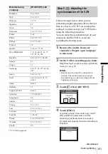 Предварительный просмотр 101 страницы Sony DCR-PC109 - Digital Handycam Camcorder Operation Manual