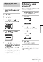 Предварительный просмотр 107 страницы Sony DCR-PC109 - Digital Handycam Camcorder Operation Manual