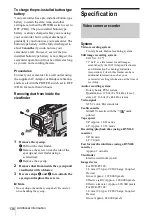 Предварительный просмотр 136 страницы Sony DCR-PC109 - Digital Handycam Camcorder Operation Manual