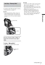 Предварительный просмотр 21 страницы Sony DCR-PC330 Operation Manual