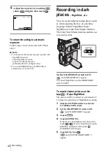 Preview for 40 page of Sony DCR-PC350 - Digital Handycam Camcorder Operation Manual