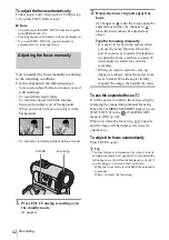 Preview for 42 page of Sony DCR-PC350 - Digital Handycam Camcorder Operation Manual