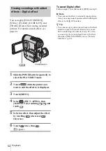 Preview for 52 page of Sony DCR-PC350 - Digital Handycam Camcorder Operation Manual