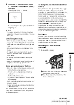 Preview for 135 page of Sony DCR-PC350 - Digital Handycam Camcorder Operation Manual