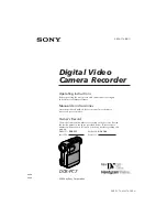 Preview for 1 page of Sony DCR-PC7 Operating Instructions Manual